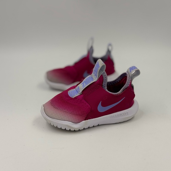 Nike Other - Nike Kids Flex Runner AT4665-606 Pink Low Top Slip On Running Shoes Size 6c